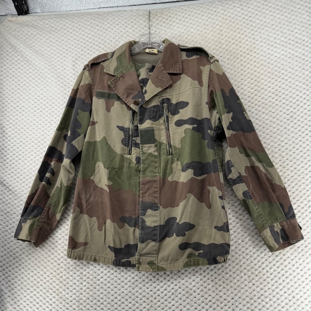 Vintage French Army F2 Field Jacket‎ Hohberg 1996 Military Camouflage Coat 88 M
